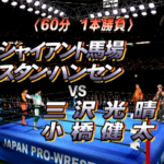 ジャイアントグラムで馬場・ハンセンVS三沢・小橋その①